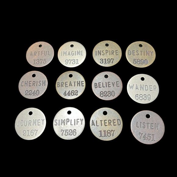 Scrapbooking Embellishments Antique finish of copper and brass & Silver. - Picture 1 of 3